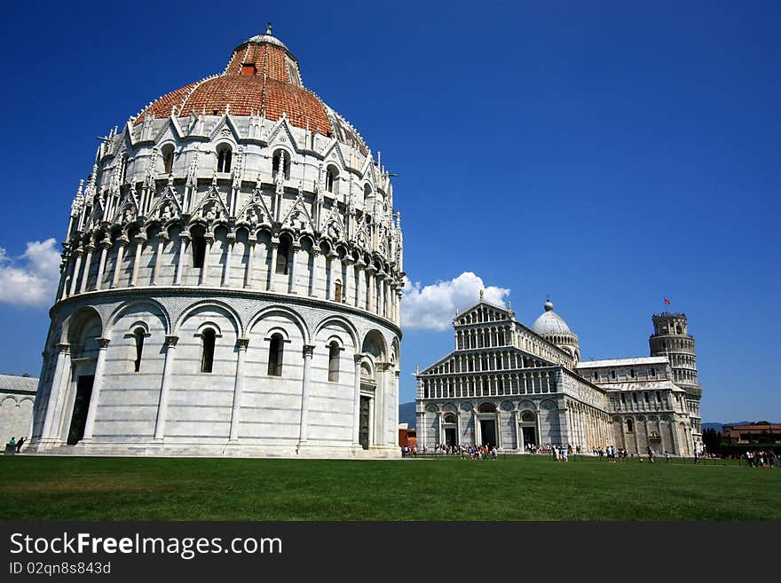 Pisa all landmark in summer