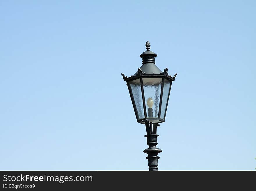 Street-lamp from forge iron. Street-lamp from forge iron