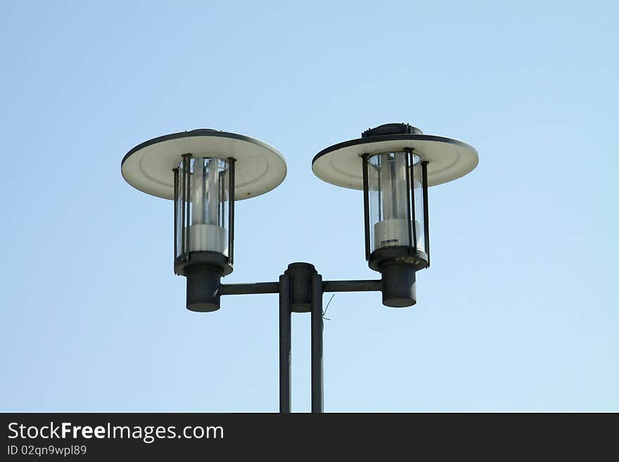 Street-lamp from forge iron. Street-lamp from forge iron