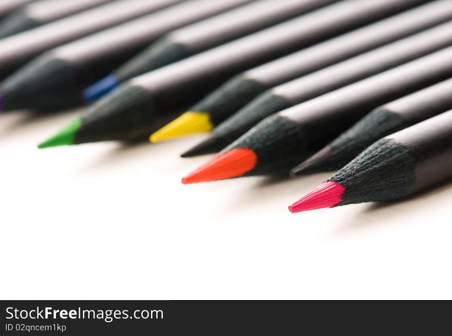 Collection of colorful pencils