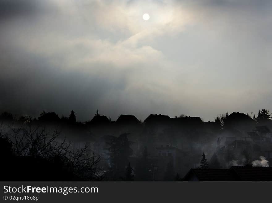 Gloomy Urban Scape