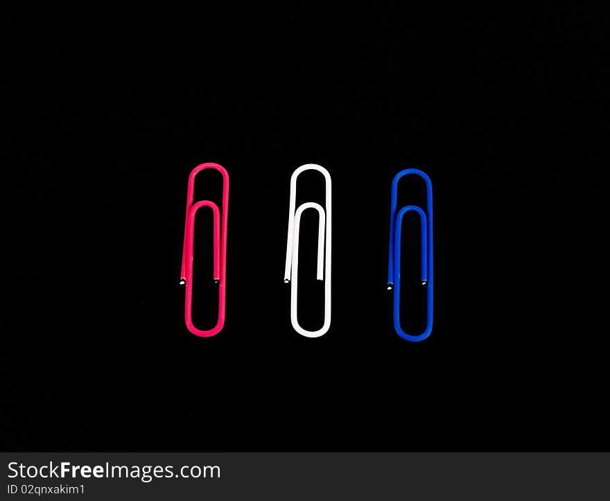 Red, White And Blue Paper Clip