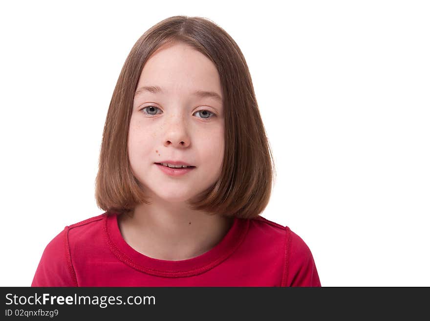 Young children isolated on a white background. Young children isolated on a white background