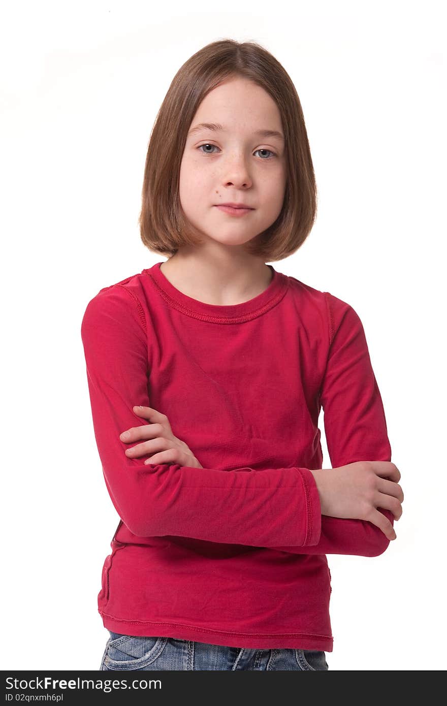 Young children isolated on a white background. Young children isolated on a white background