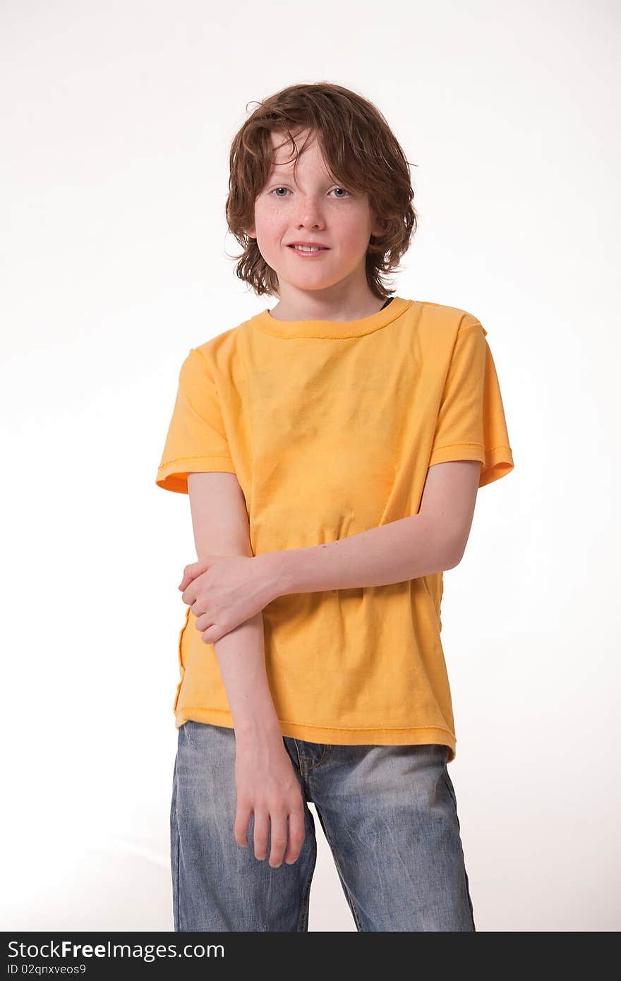 Young children isolated on a white background. Young children isolated on a white background