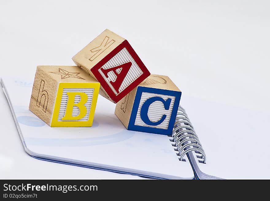 ABC In Wooden Blocks