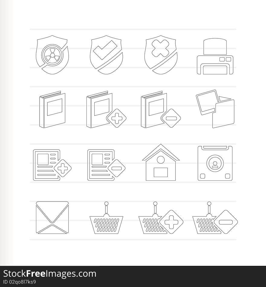 Internet And Website Buttons And Icons