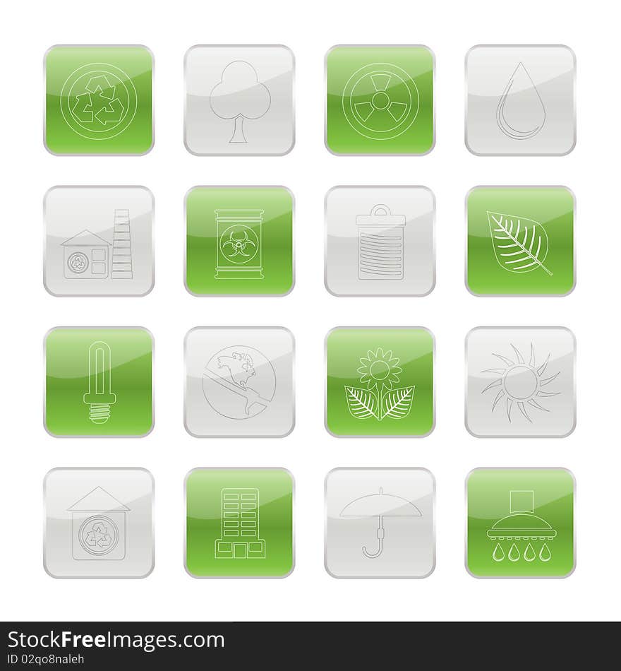 Ecology and nature icons - icon set