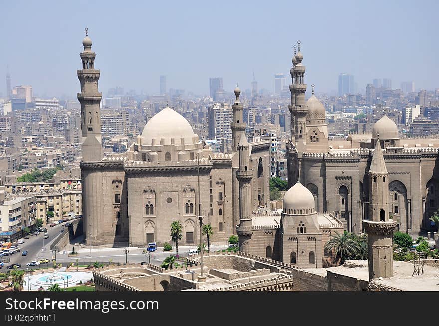 Scenery of a famous mosque in Cairo,Egypt