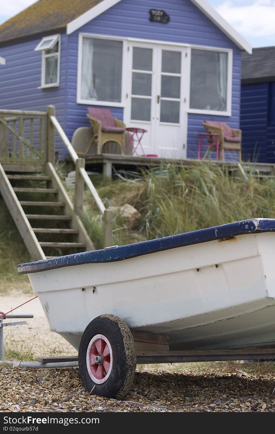 Beach Hut and Boat