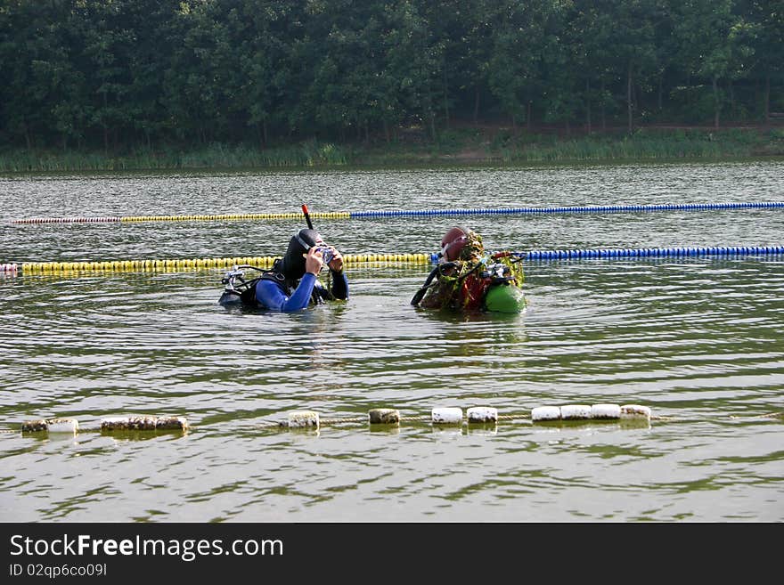 Diver preparation