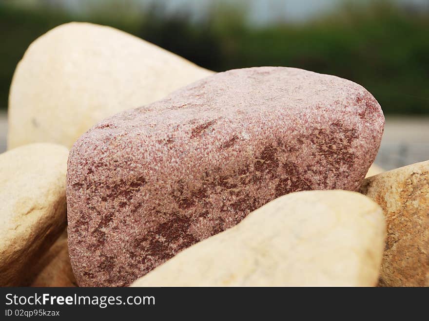 Mineral that like colored decorative pebble