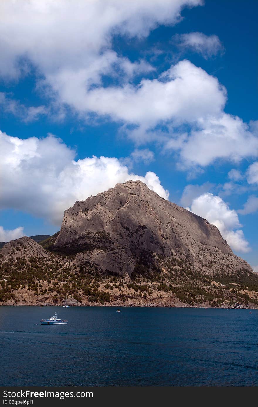 Sea landscape Black sea Ukraine Crimea