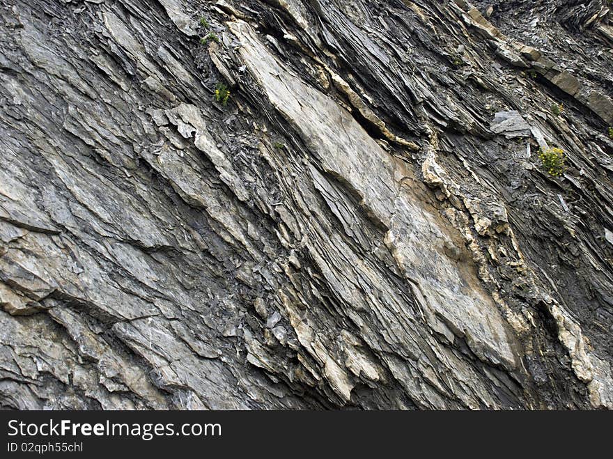 Beautiful textures of alpine rocks