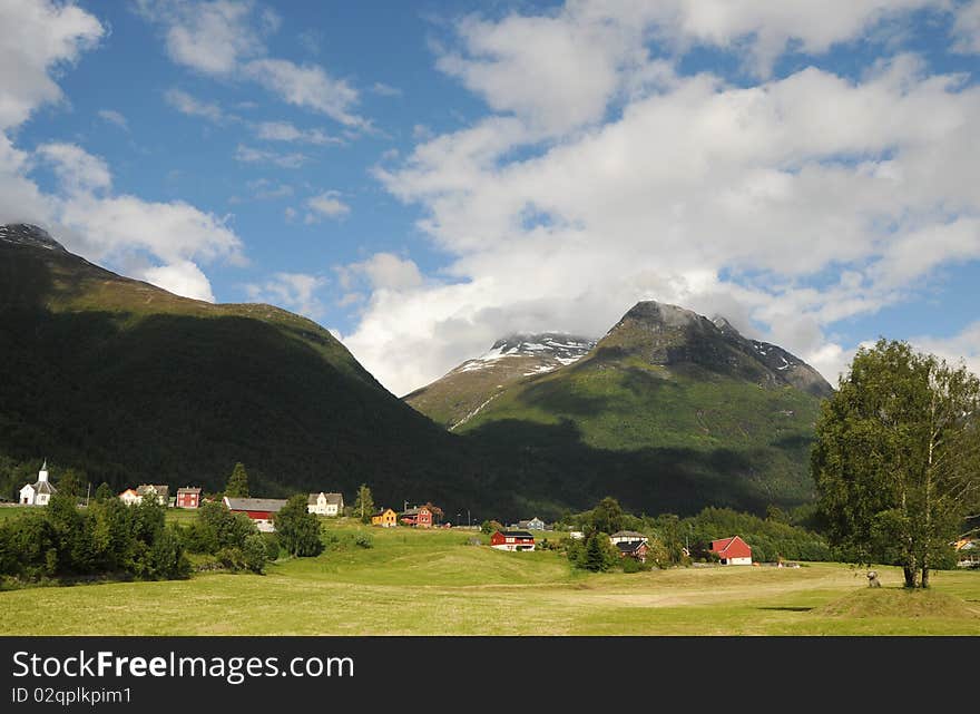 Village of Loen on Nordfjord