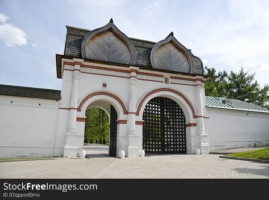 Spassky gate in Kolomenskoe, Moscow, Russia. Spassky gate in Kolomenskoe, Moscow, Russia