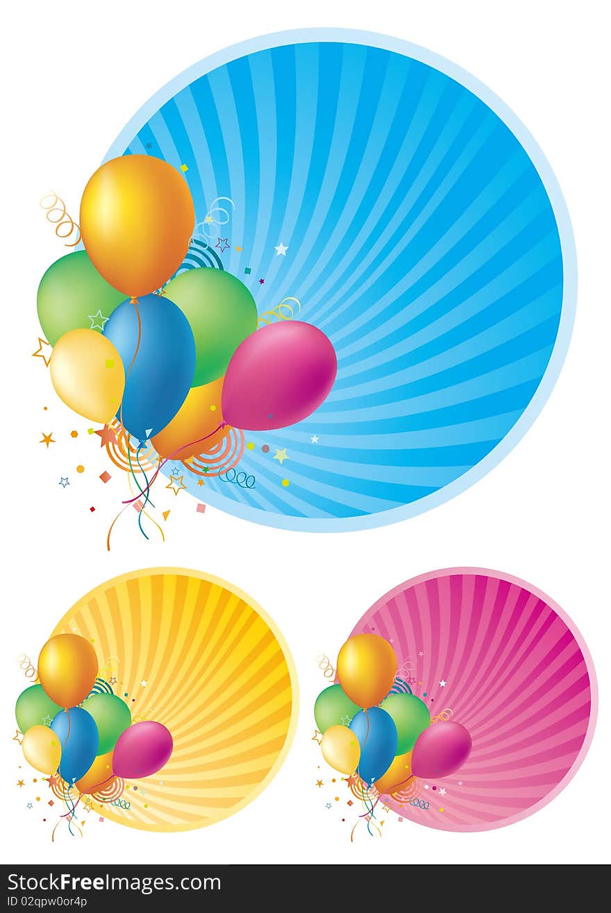 balloons disign element,celebration background