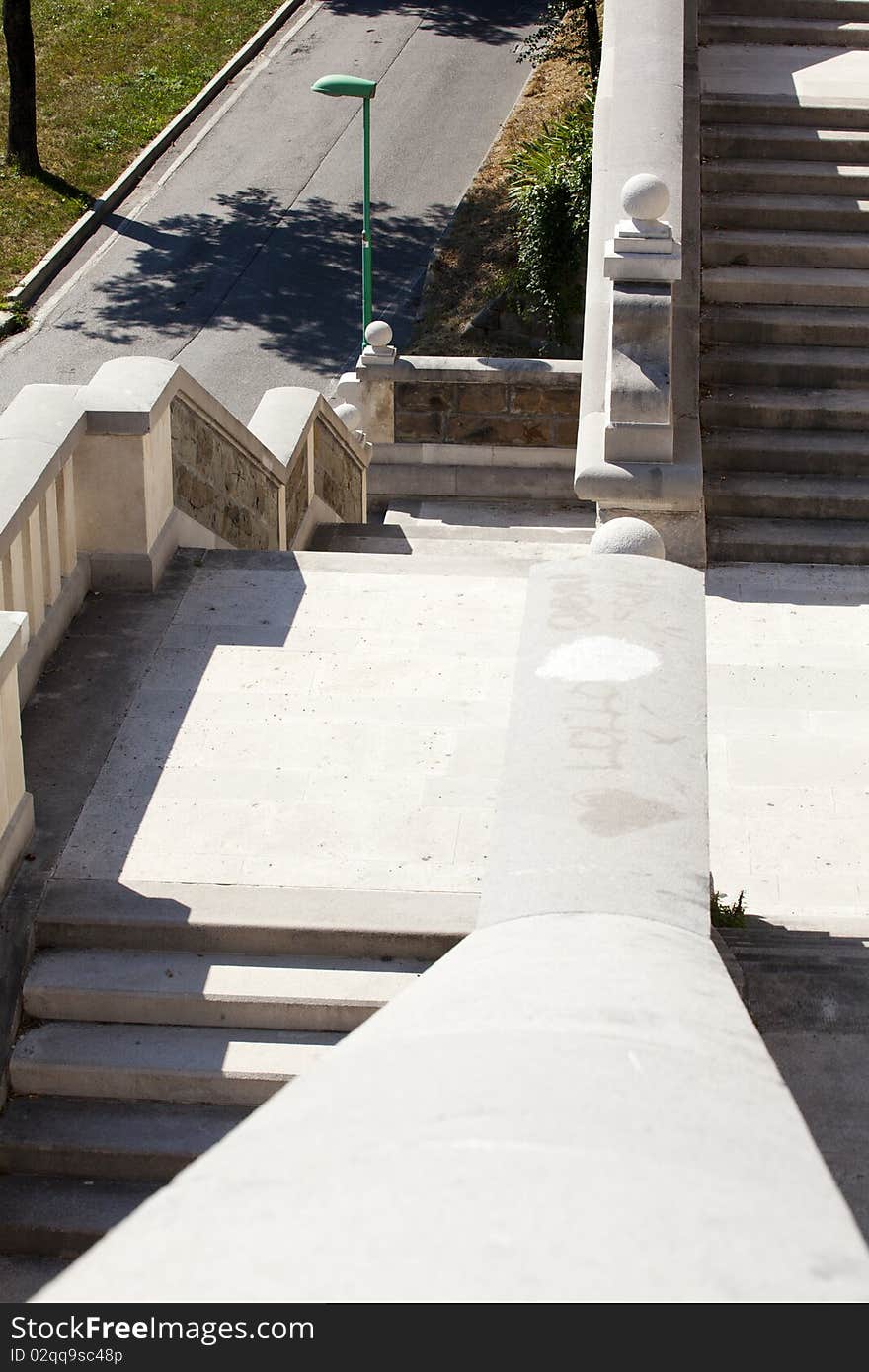 Staircase inside the park of San Giovanni, Trieste