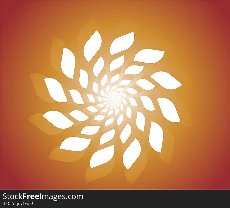 Abstract vector floral creative design illustration. Abstract vector floral creative design illustration