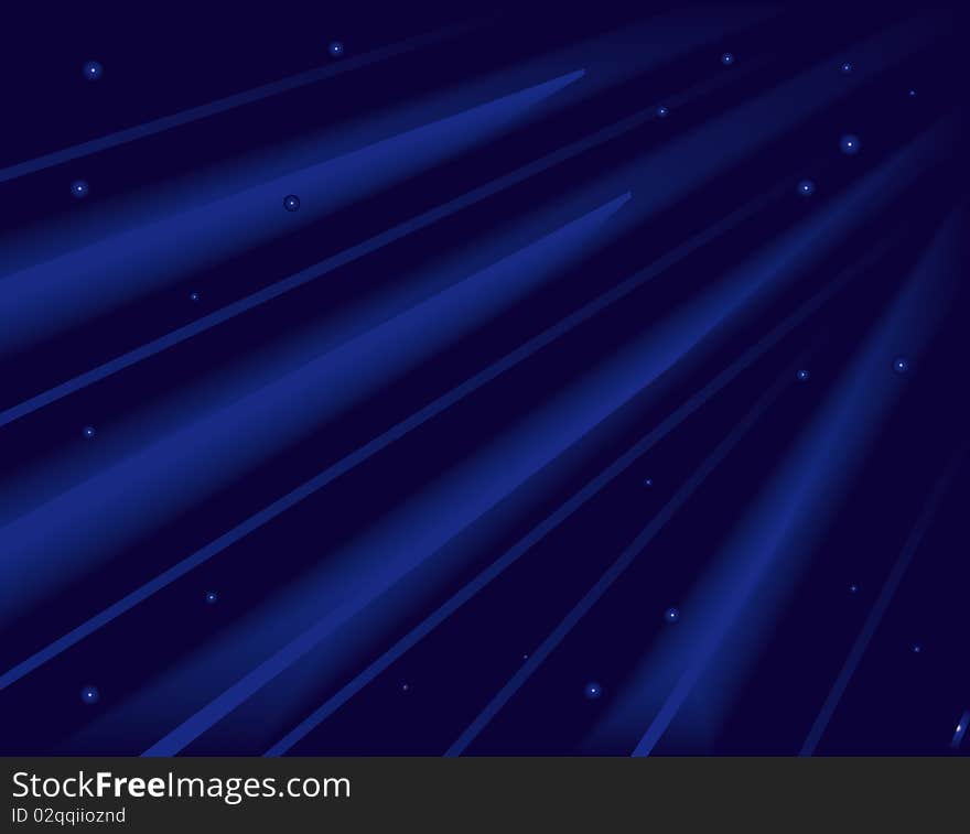 Abstract blue background of space