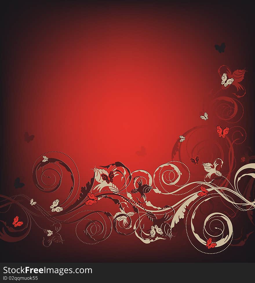 Beauty floral background