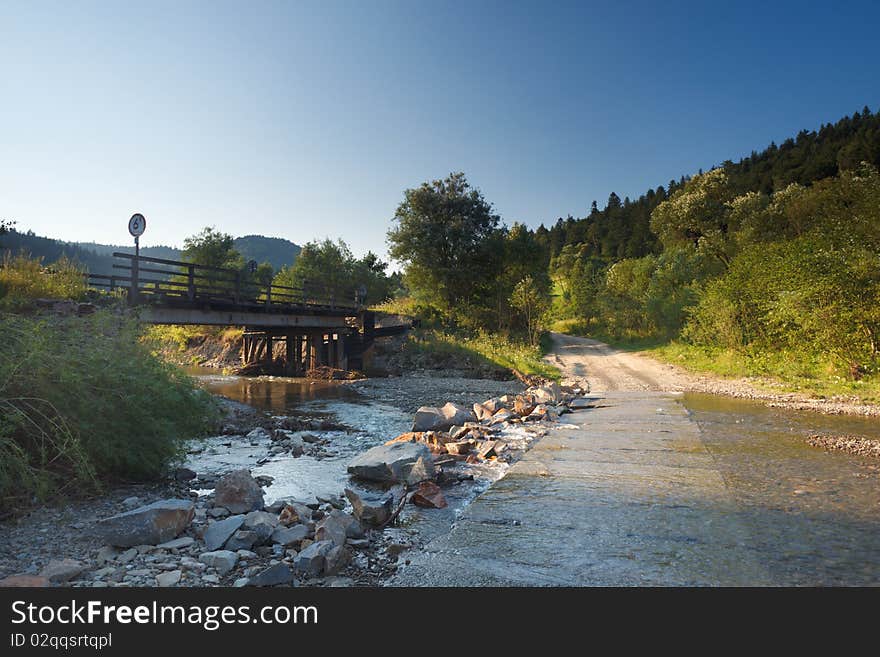 Summer in polish mountain