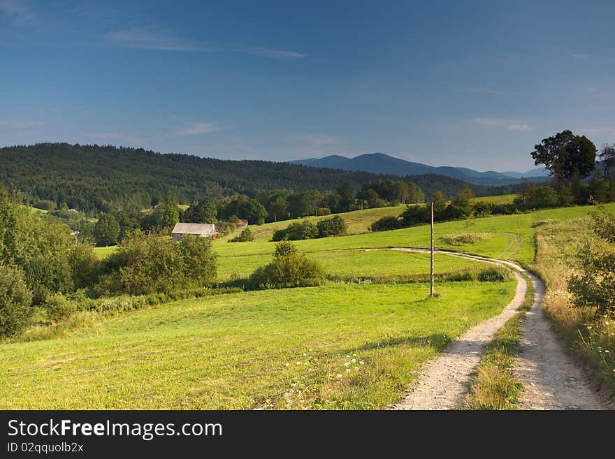 Summer in polish mountain