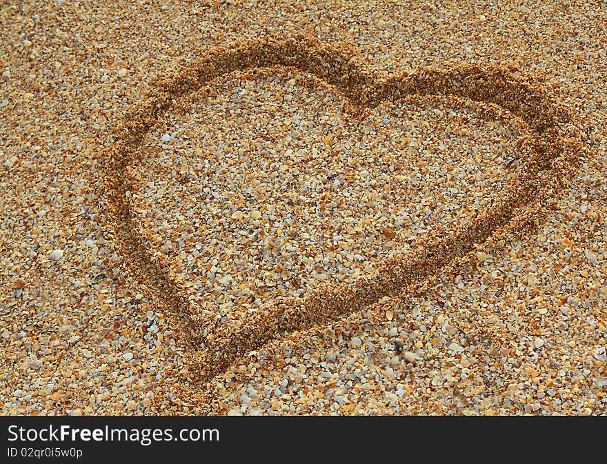 Heart On Sand