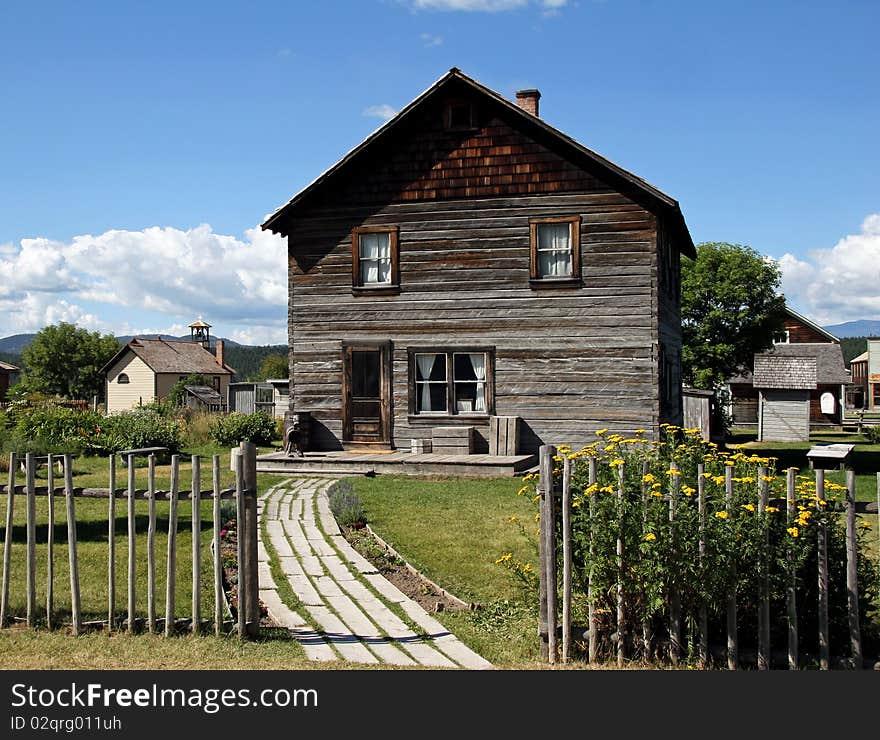 Mid 1860's western settlement at Fort Steele, Canada. Mid 1860's western settlement at Fort Steele, Canada