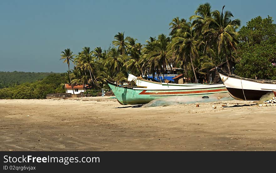 Boats On A Beach