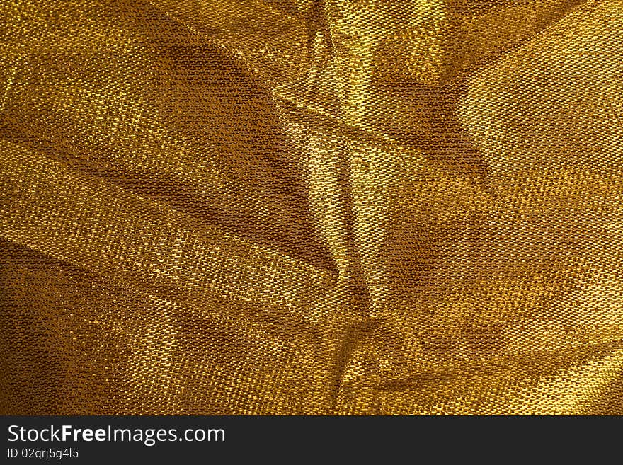 Lighting on the golden cloth. Lighting on the golden cloth