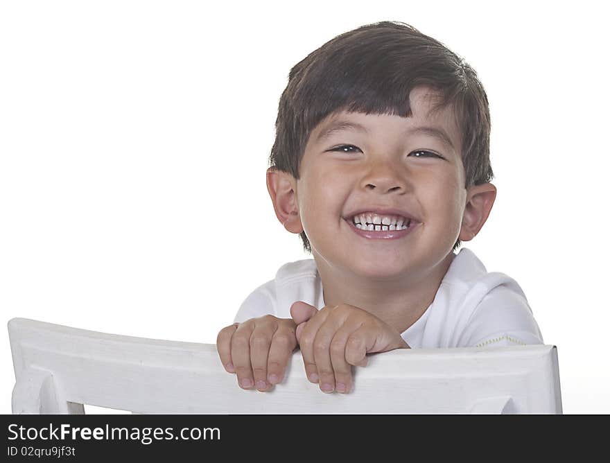 Cheerful young boy.