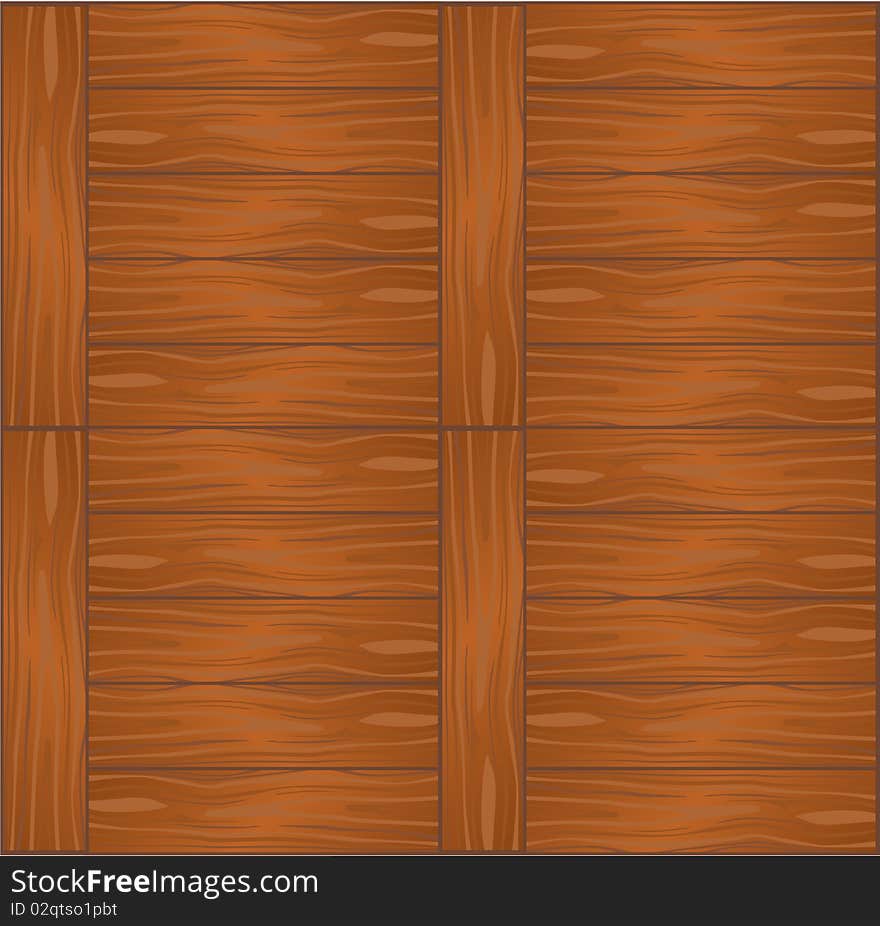 Vector seamless background a brown wooden parquet floor. Vector seamless background a brown wooden parquet floor