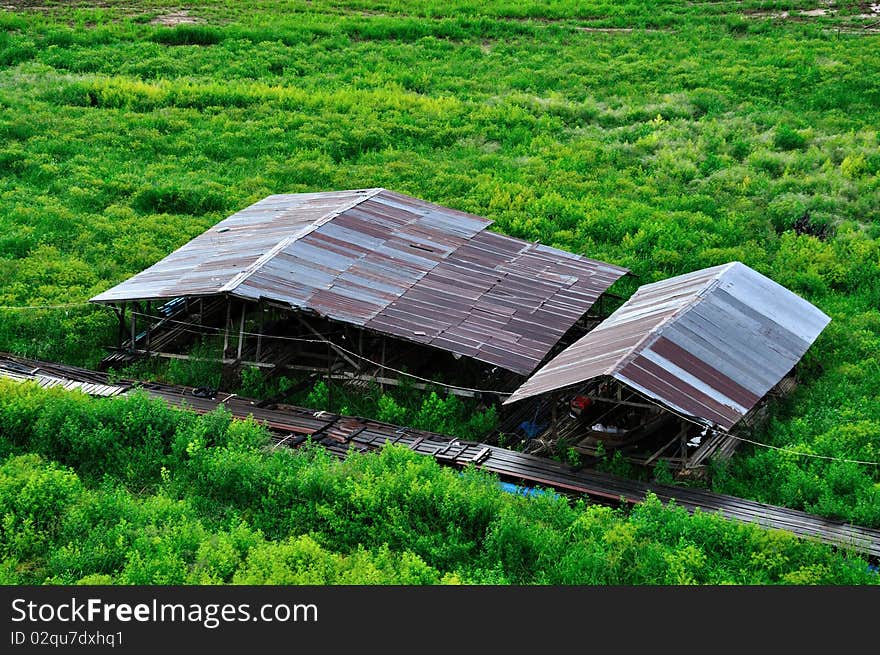 House and field