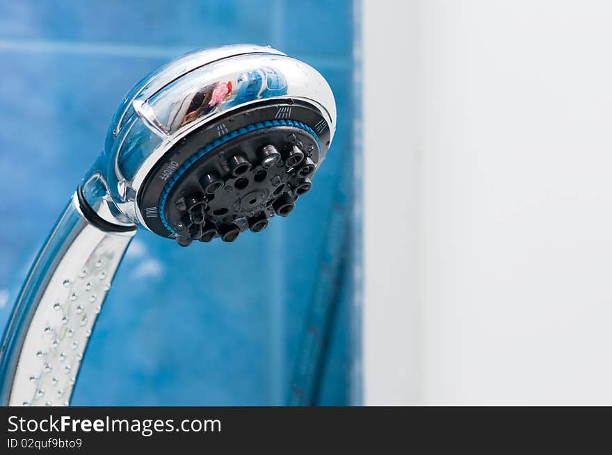 Shower in a bathroom