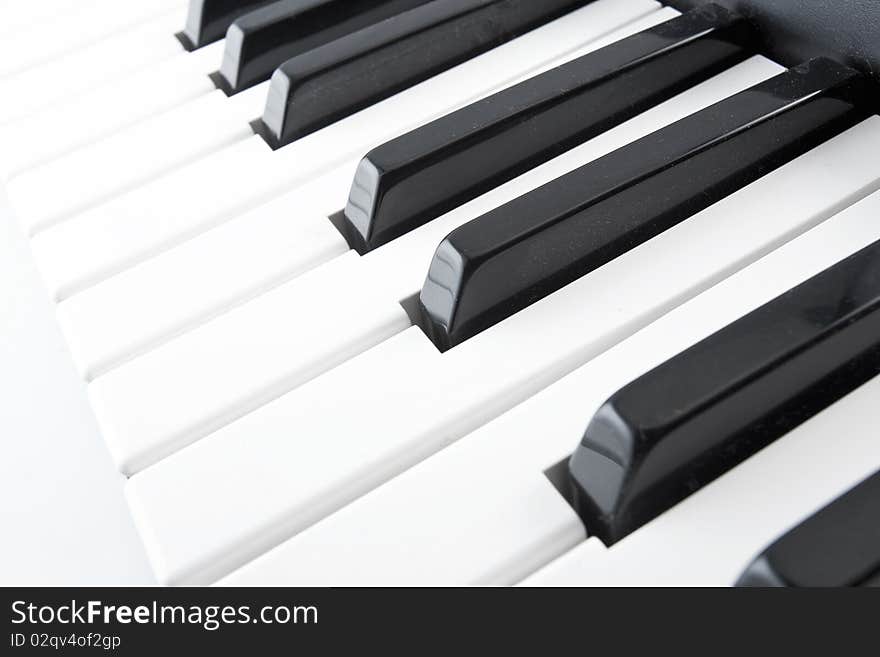 Piano Key close up shot