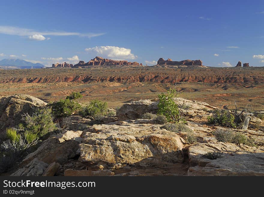 Landscape view in Arches National Park. Landscape view in Arches National Park