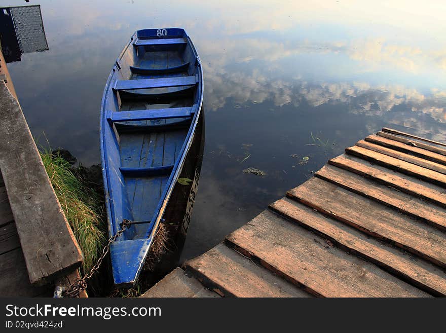 Boat at a mooring