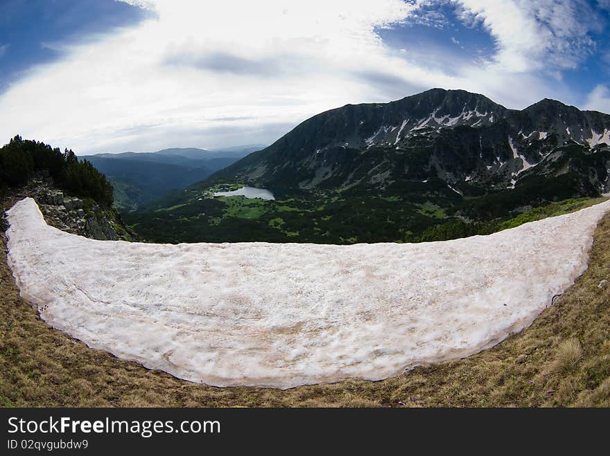 View of the Rila mountains - Bulgarian Balkans. View of the Rila mountains - Bulgarian Balkans