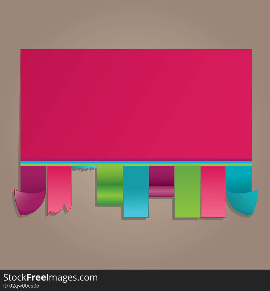 Colorful announcement for you. vector illustration. Colorful announcement for you. vector illustration