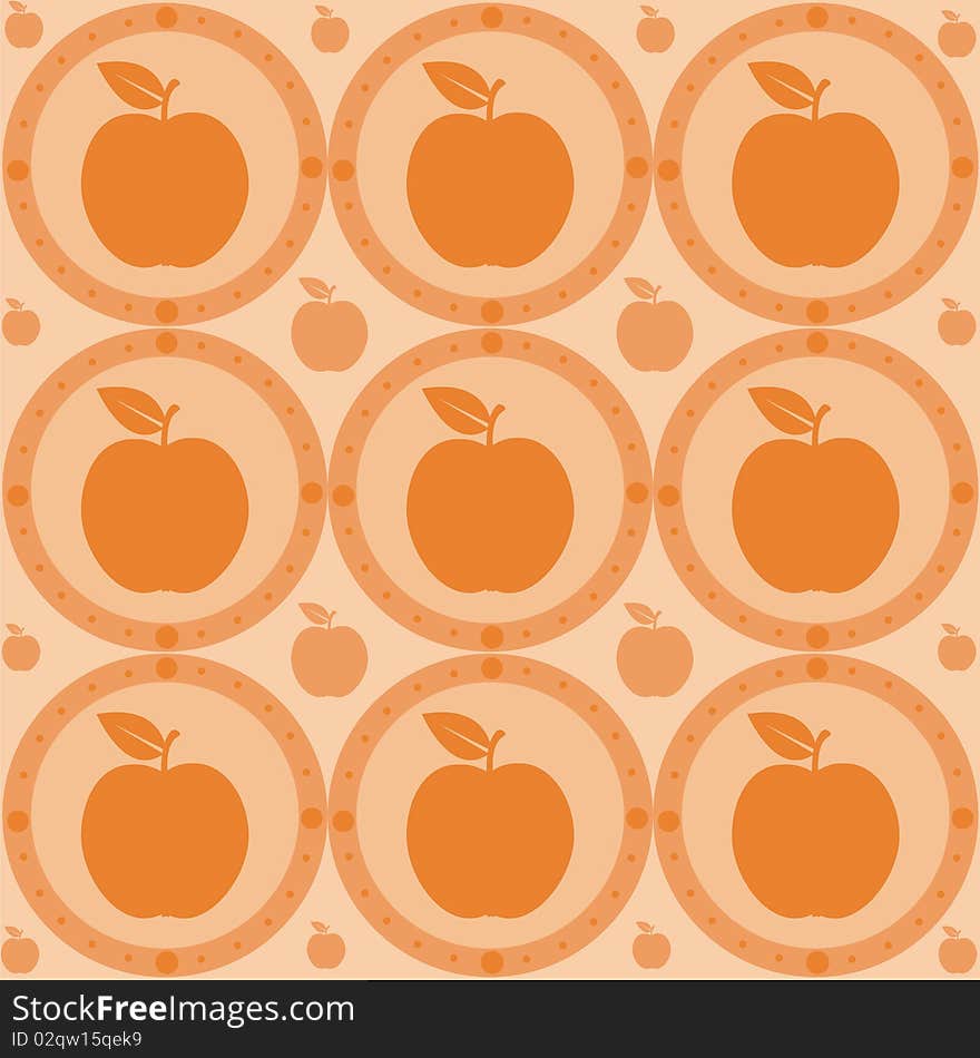 Cute Seamless Apple Texture