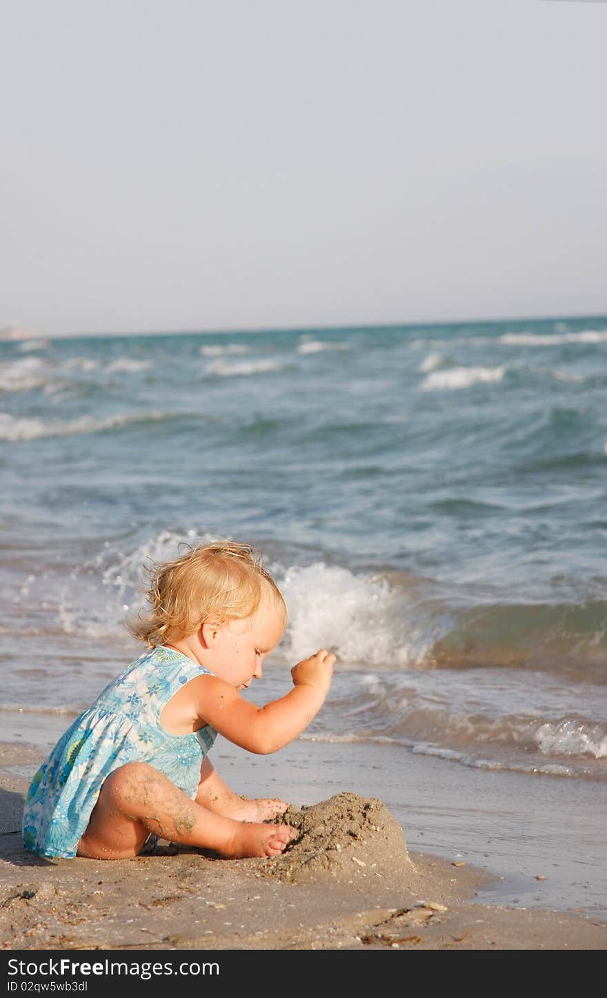 Cute girl on beach