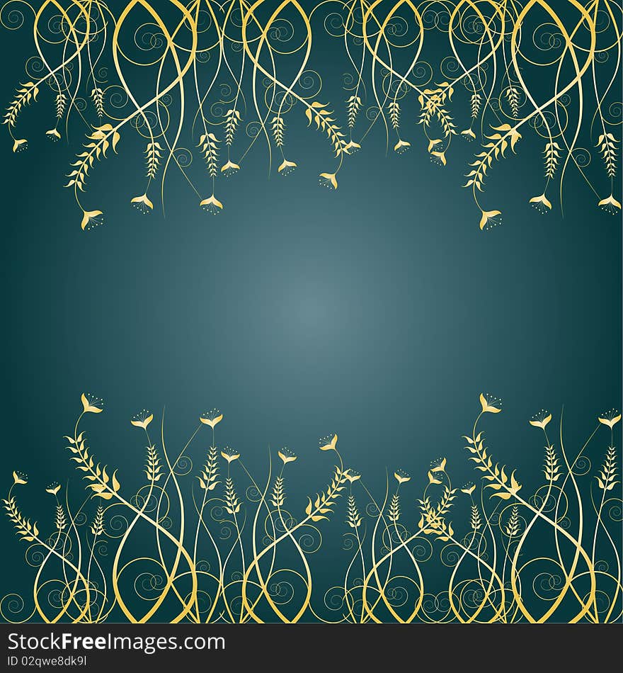 Floral design. Vector illustration for your text