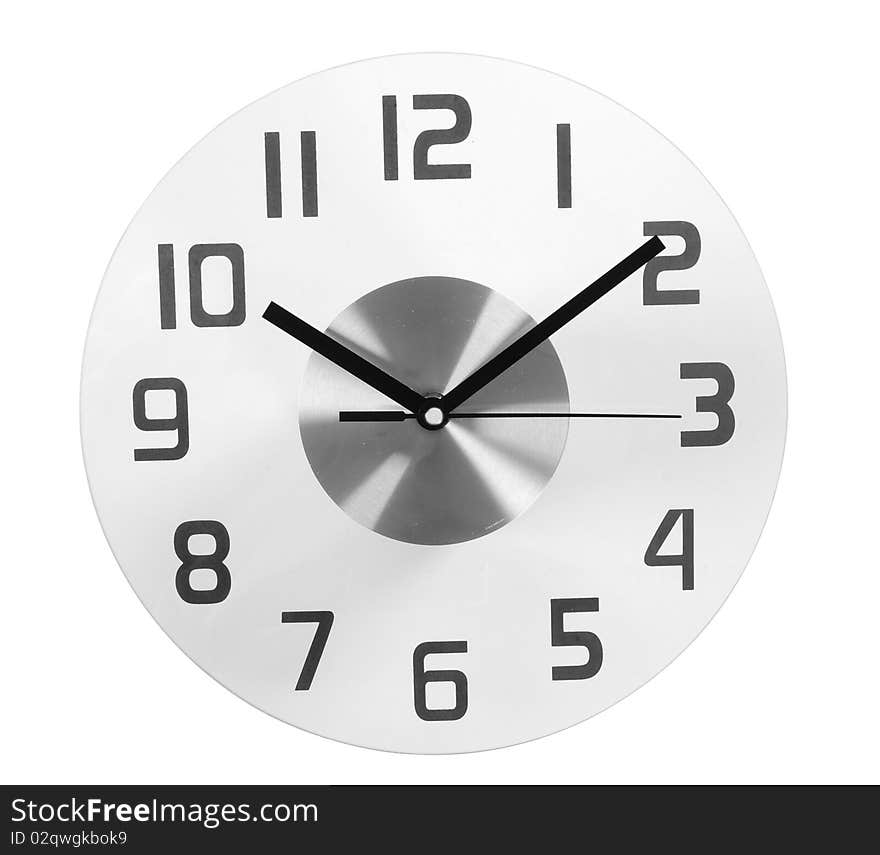 Clock isolated over white background. Clock isolated over white background.