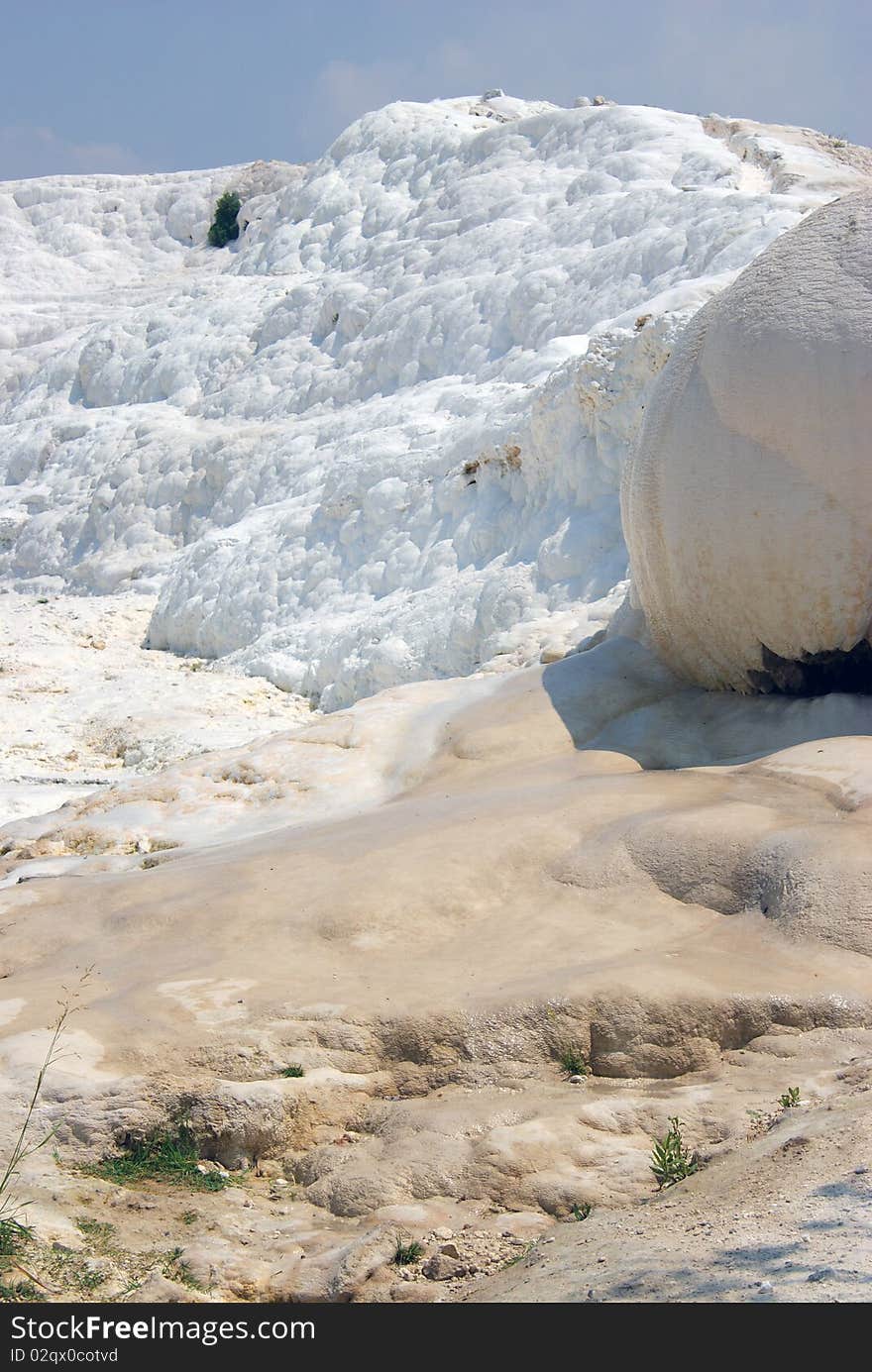 Pamukkale calcium relief with warm springs