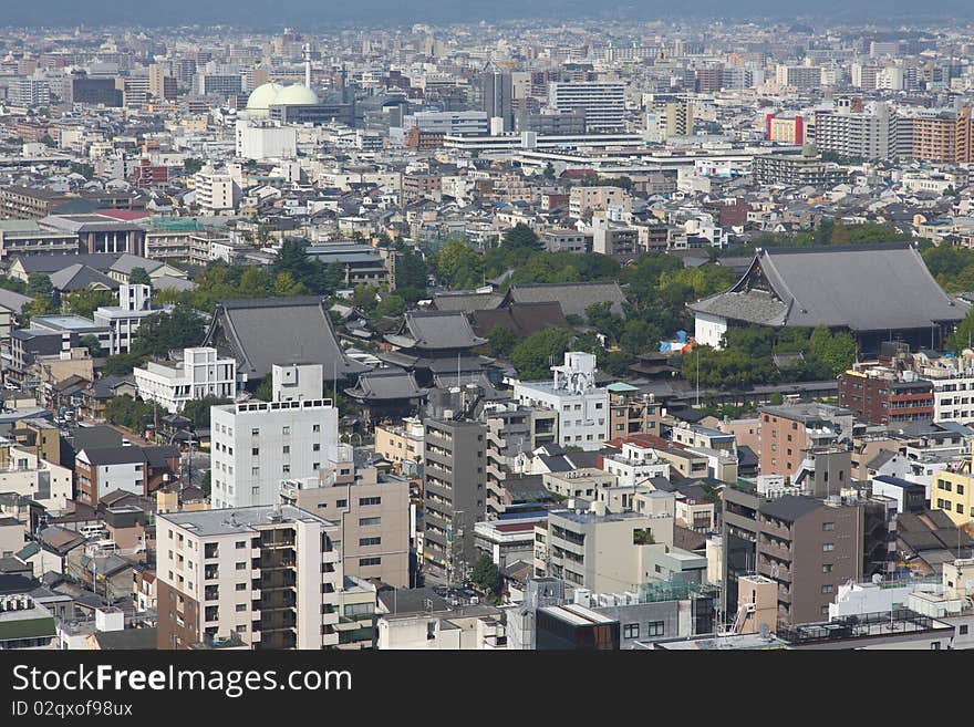 Kyoto bird s eye view