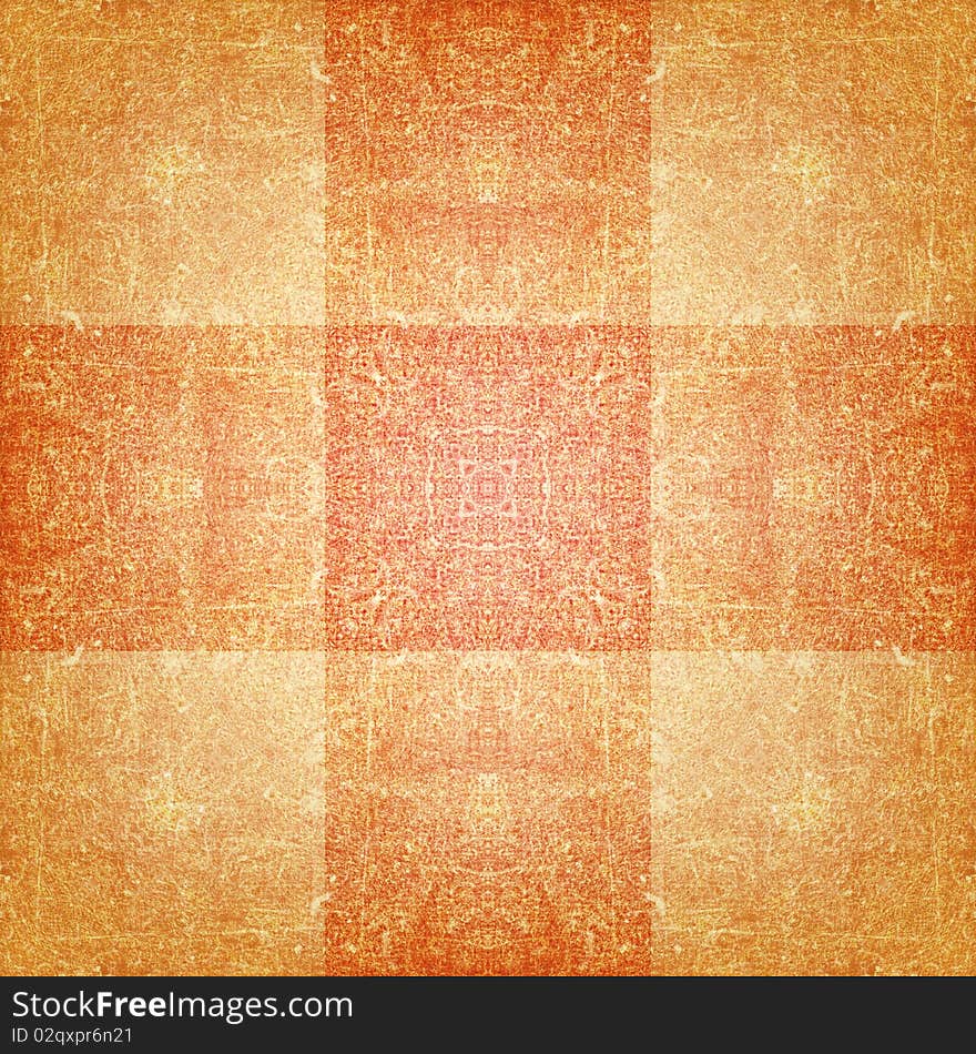 Designed aged grunge ornate background