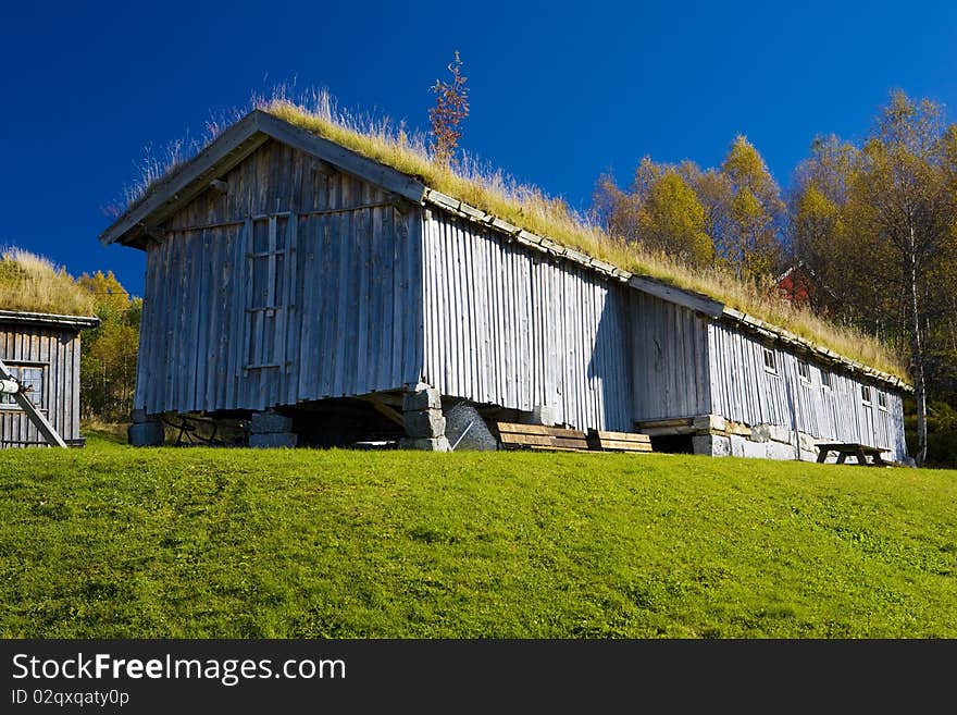 Building near Kvaevemoen in Norway. Building near Kvaevemoen in Norway