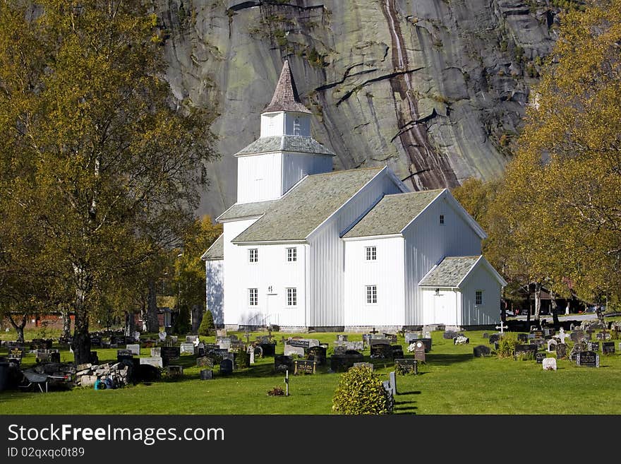 Church of Valle in Norway. Church of Valle in Norway