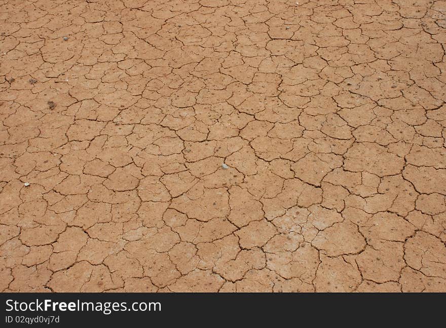 Dry cracked ground in Bangkok. Dry cracked ground in Bangkok